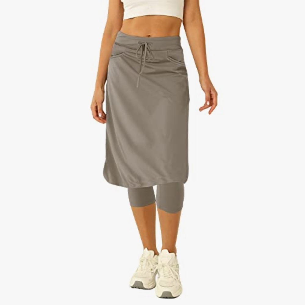 Gray Skirt with Attached Leggings